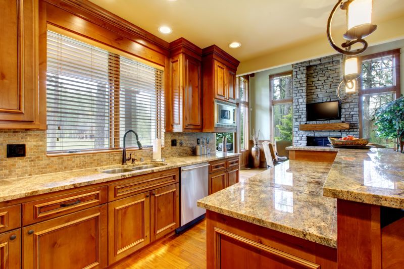 Granite Kitchen Countertop with Elegant Edges